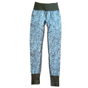 Nux Athletic Snakeskin Animal Print Seamless Leggings Size XL New